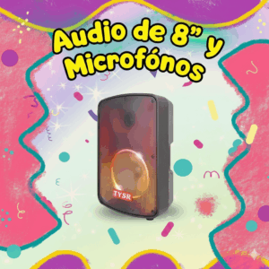 Audio de 8 Pulgadas y Microfonos